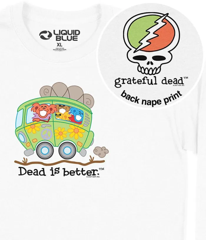 Liquid Blue Long Sleeve Men Bus Dead Is Better Long Sleeve TShirt