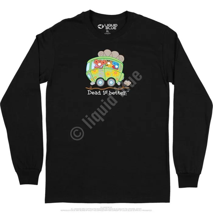 Liquid Blue Long Sleeve Men Bus Dead Is Better Long Sleeve TShirt