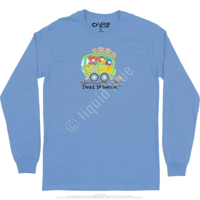 Liquid Blue Long Sleeve Men Bus Dead Is Better Long Sleeve TShirt