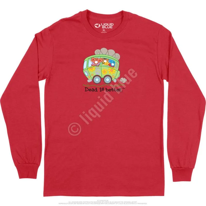 Liquid Blue Long Sleeve Men Bus Dead Is Better Long Sleeve TShirt