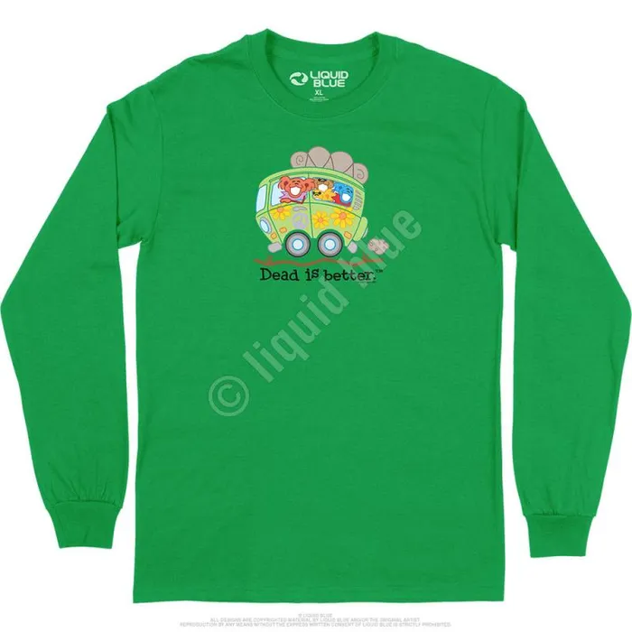 Liquid Blue Long Sleeve Men Bus Dead Is Better Long Sleeve TShirt