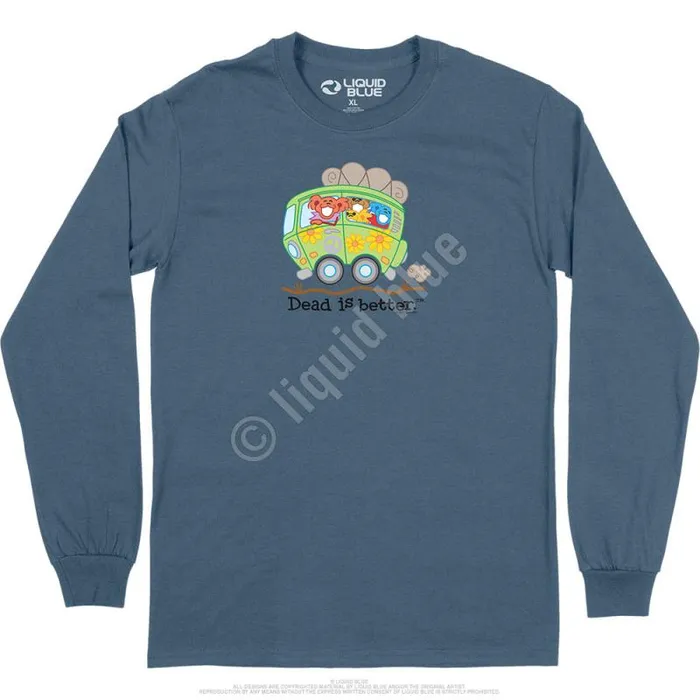 Liquid Blue Long Sleeve Men Bus Dead Is Better Long Sleeve TShirt