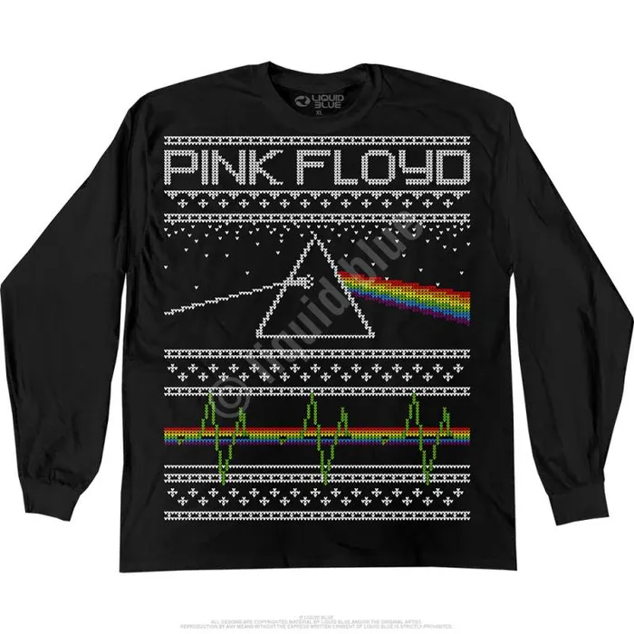 Liquid Blue Long Sleeve Men Dark Side Xmas Sweater Black Long Sleeve TShirt