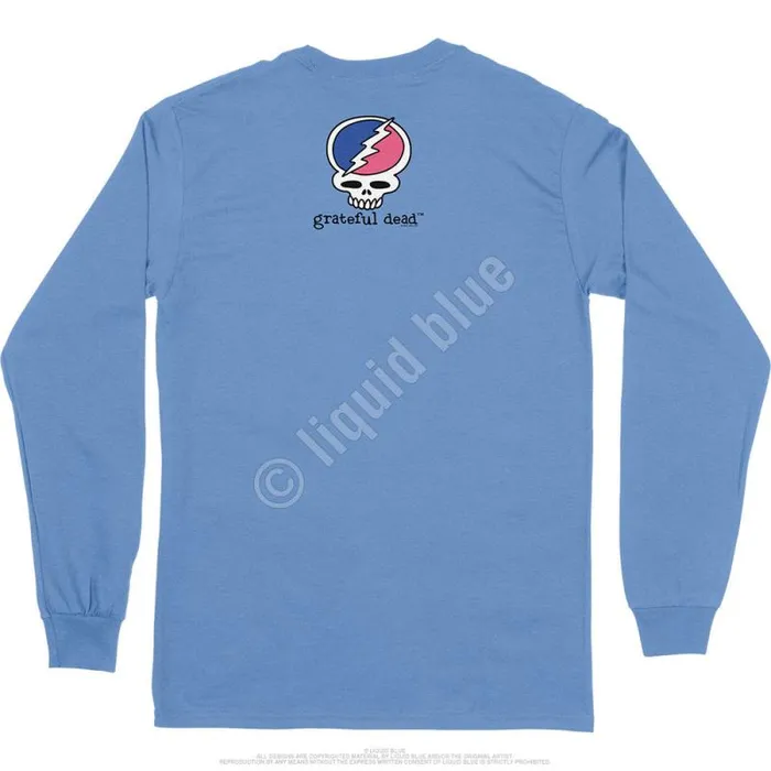 Liquid Blue Long Sleeve Men Fringe Dead Is Better Long Sleeve TShirt