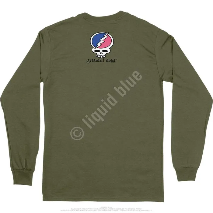 Liquid Blue Long Sleeve Men Fringe Dead Is Better Long Sleeve TShirt
