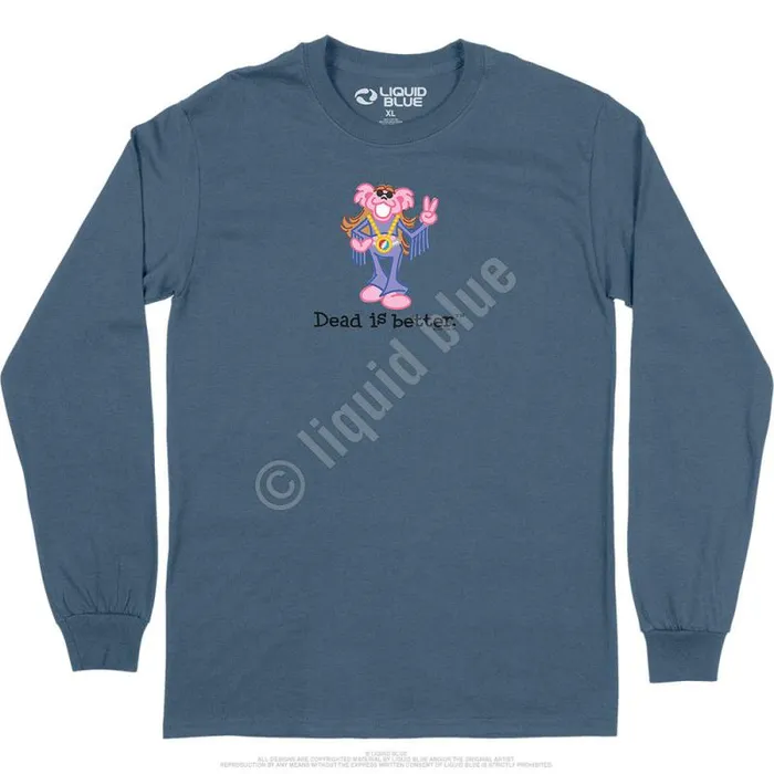 Liquid Blue Long Sleeve Men Fringe Dead Is Better Long Sleeve TShirt
