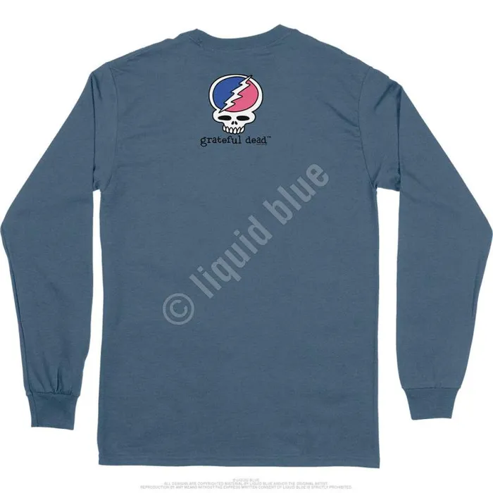 Liquid Blue Long Sleeve Men Fringe Dead Is Better Long Sleeve TShirt
