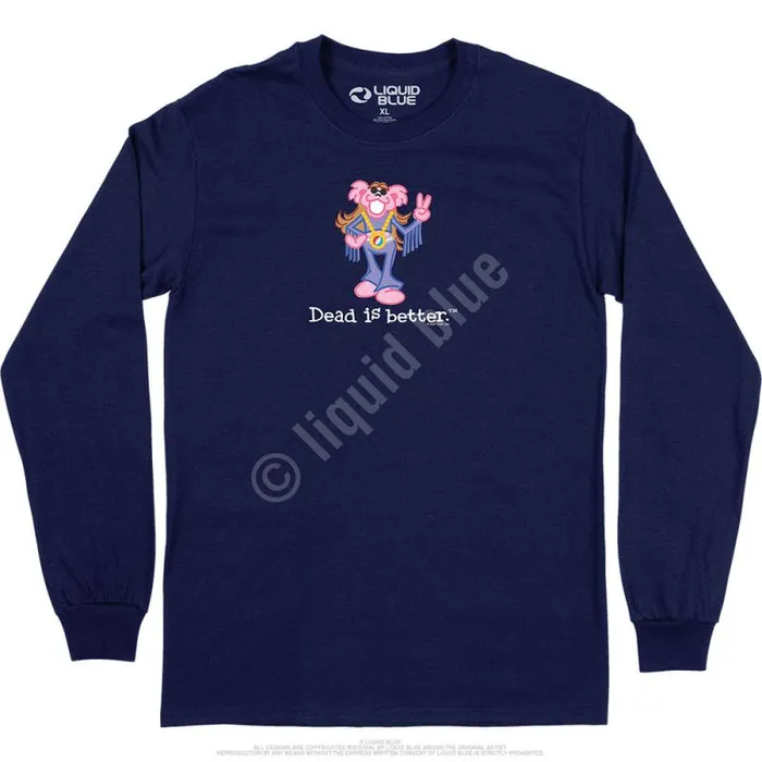 Liquid Blue Long Sleeve Men Fringe Dead Is Better Long Sleeve TShirt