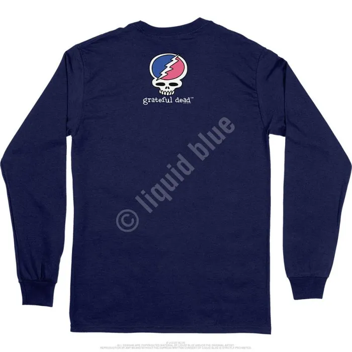 Liquid Blue Long Sleeve Men Fringe Dead Is Better Long Sleeve TShirt