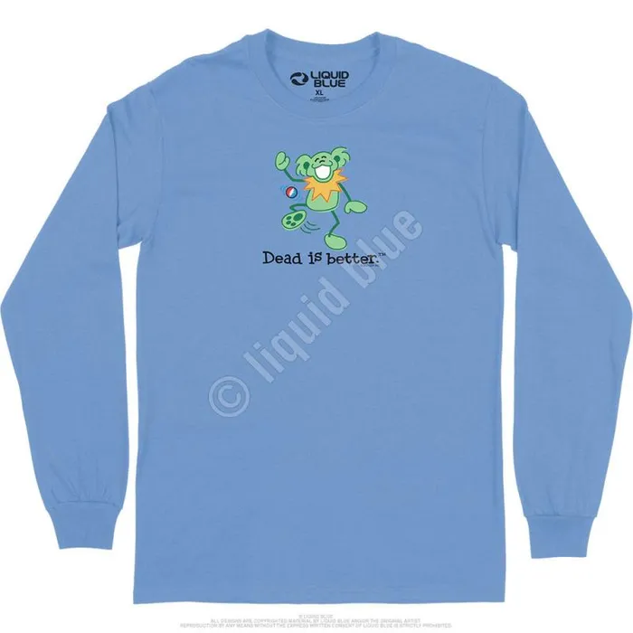 Liquid Blue Long Sleeve Men Hacky Dead Is Better Long Sleeve TShirt