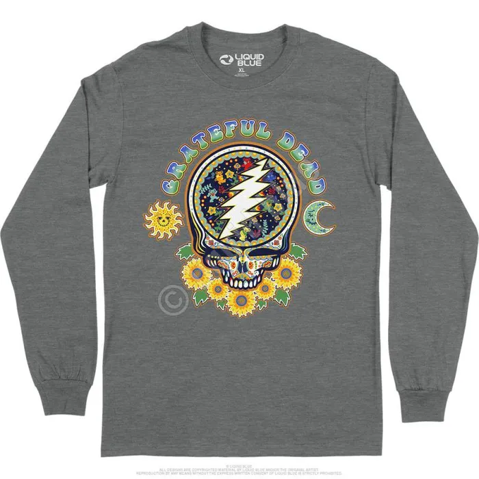 Liquid Blue Long Sleeve Men Steal Your Face Day Of The Dead Long Sleeve TShirt Liquid Blue Long Sleeve Men Steal Your Face Day Of The Dead Long Sleeve TShirt