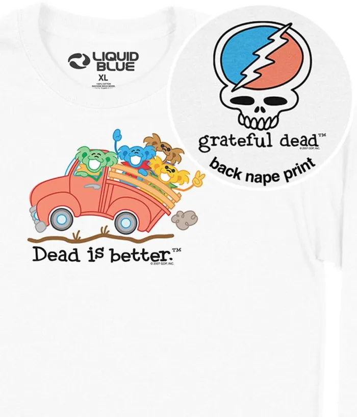 Liquid Blue Long Sleeve Men Truck Dead Is Better Long Sleeve TShirt