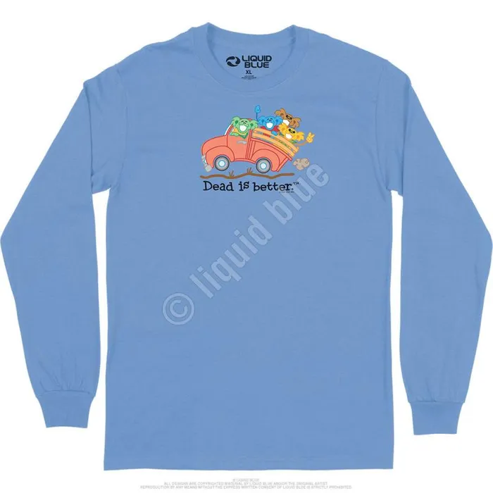 Liquid Blue Long Sleeve Men Truck Dead Is Better Long Sleeve TShirt