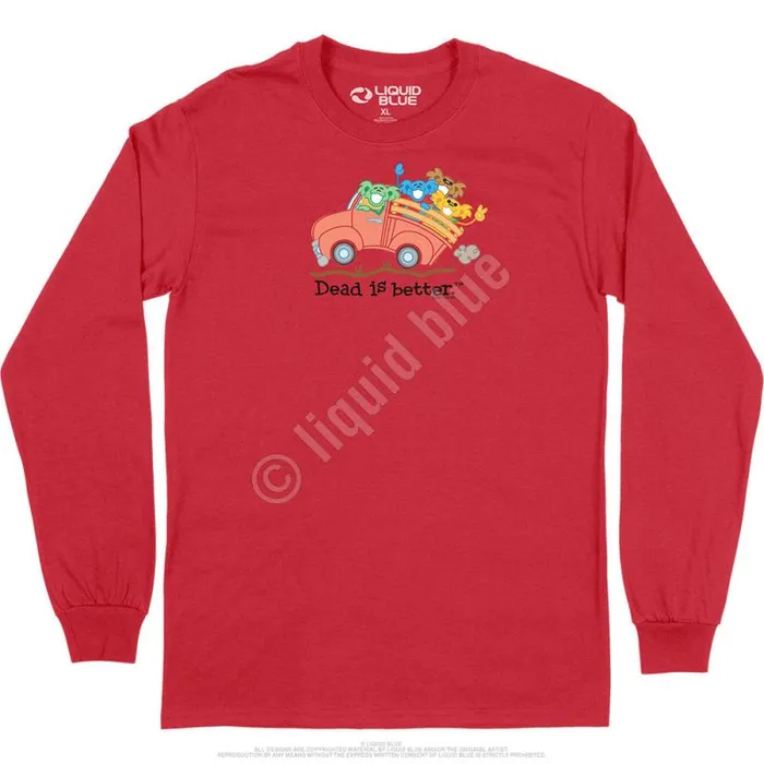 Liquid Blue Long Sleeve Men Truck Dead Is Better Long Sleeve TShirt