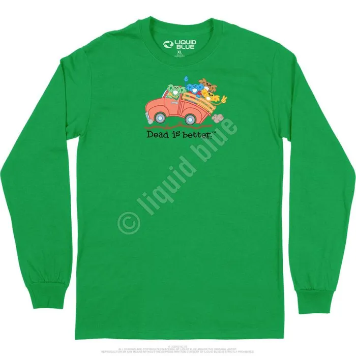 Liquid Blue Long Sleeve Men Truck Dead Is Better Long Sleeve TShirt