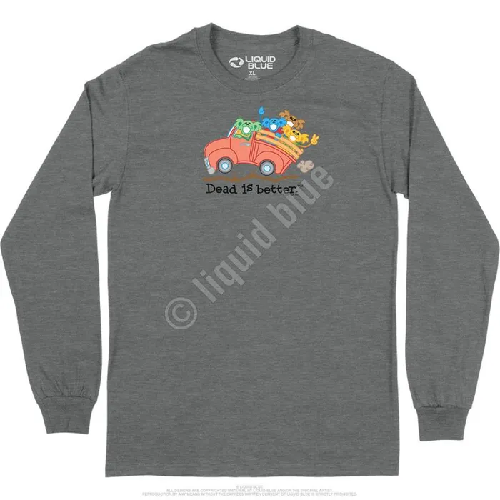 Liquid Blue Long Sleeve Men Truck Dead Is Better Long Sleeve TShirt