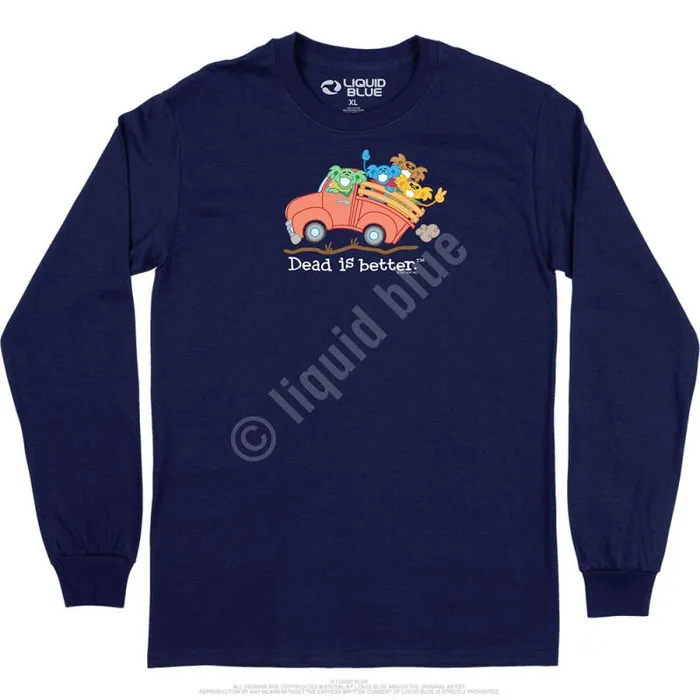 Liquid Blue Long Sleeve Men Truck Dead Is Better Long Sleeve TShirt