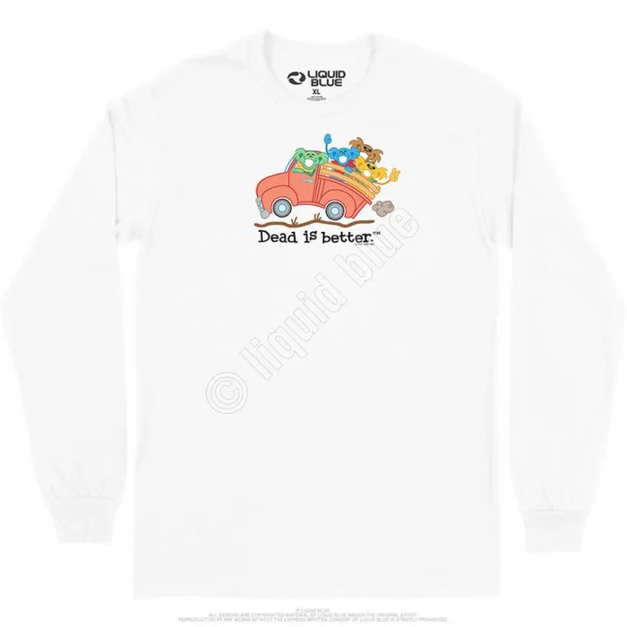 Liquid Blue Long Sleeve Men Truck Dead Is Better Long Sleeve TShirt