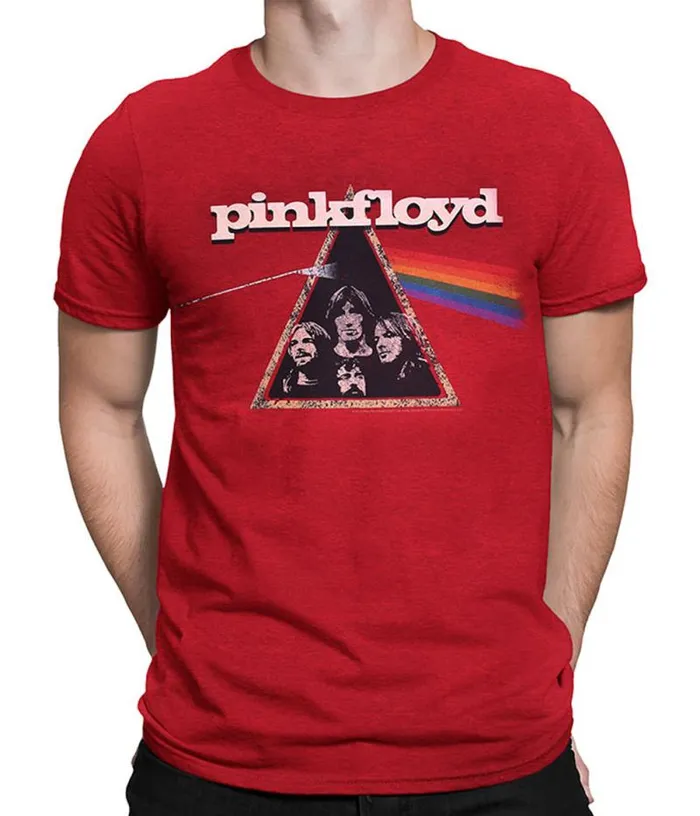 Liquid Blue PolyCotton TShirt Men Dark Side Retro Red Heather PolyCotton TShirt