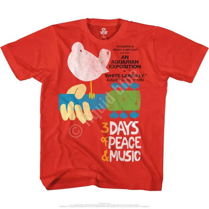 Liquid Blue TShirt Men 3 Days Red TShirt