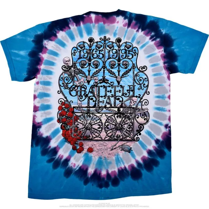 Liquid Blue TShirt Men 30th Anniversary TieDye TShirt