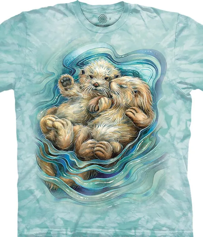 Liquid Blue TShirt Men A Love Like No Otter Classic Cotton TShirt