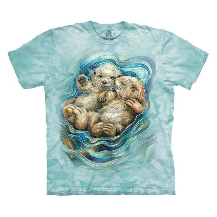 Liquid Blue TShirt Men A Love Like No Otter Classic Cotton TShirt