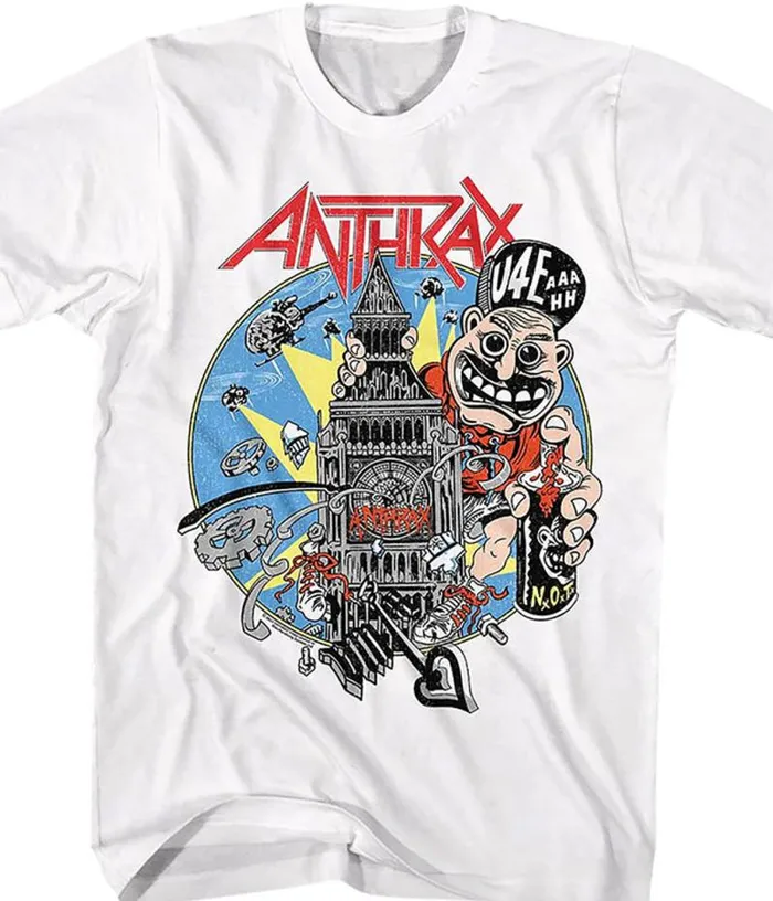 Liquid Blue TShirt Men Anthrax U4EAAH Grey TShirt