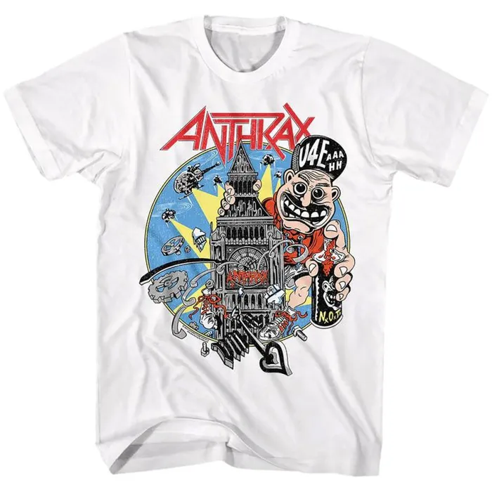 Liquid Blue TShirt Men Anthrax U4EAAH Grey TShirt