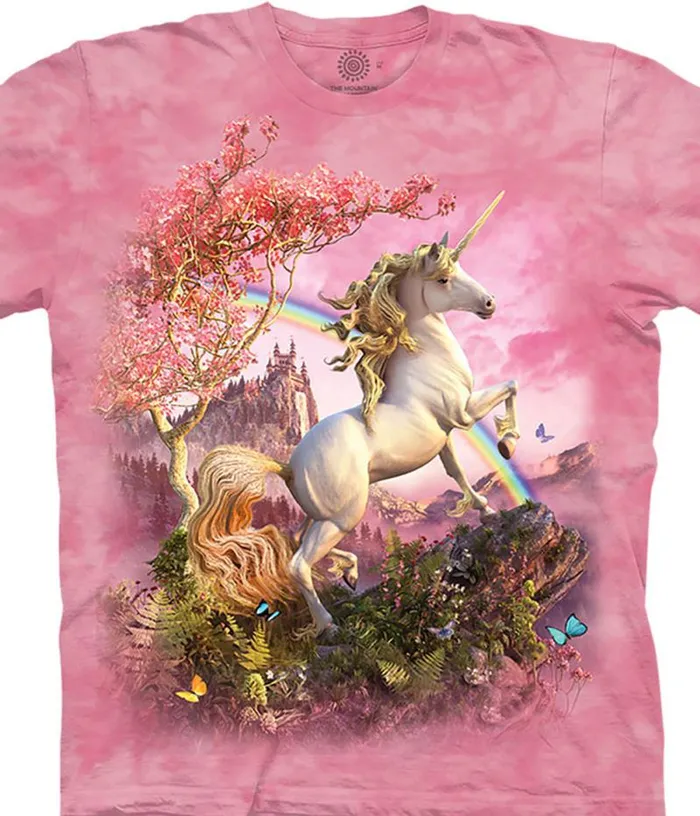 Liquid Blue TShirt Men Awesome Unicorn Classic Cotton TShirt