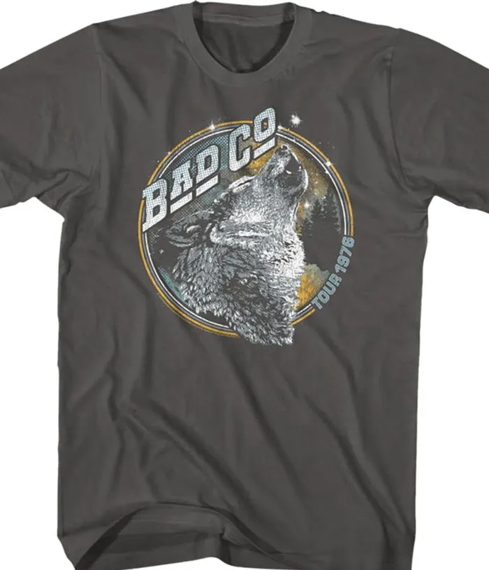 Liquid Blue TShirt Men Bad Company Wolf Grey TShirt