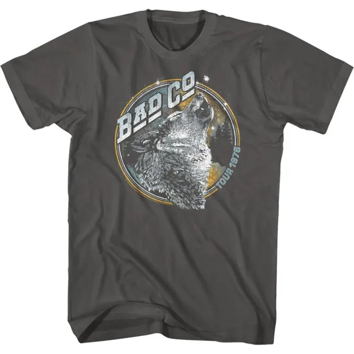Liquid Blue TShirt Men Bad Company Wolf Grey TShirt