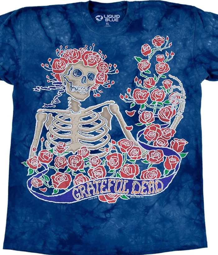Liquid Blue TShirt Men Batik Bertha TieDye TShirt