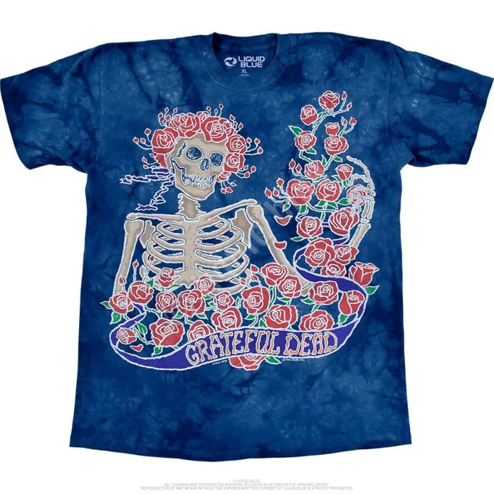 Liquid Blue TShirt Men Batik Bertha TieDye TShirt