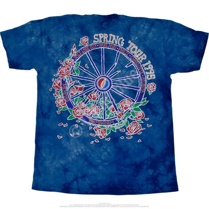 Liquid Blue TShirt Men Batik Bertha TieDye TShirt