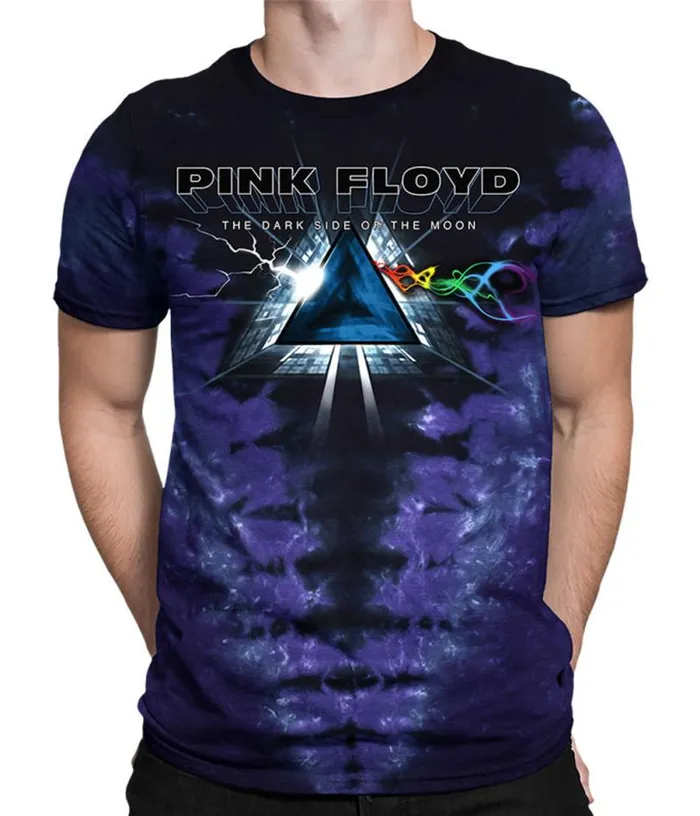 Liquid Blue TShirt Men Dark Side Vortex TieDye TShirt