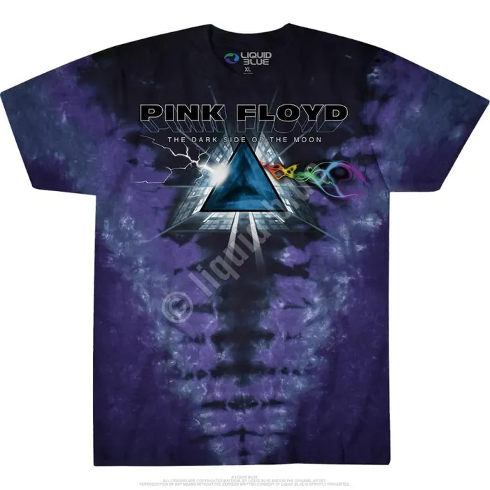 Liquid Blue TShirt Men Dark Side Vortex TieDye TShirt