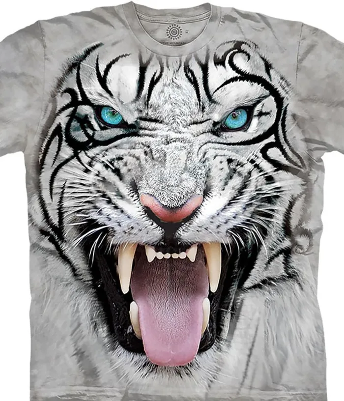 Liquid Blue TShirt Men Elephant Face Classic Cotton TShirt