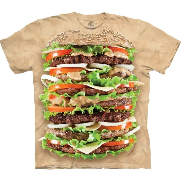 Liquid Blue TShirt Men Epic Burger Classic Cotton TShirt