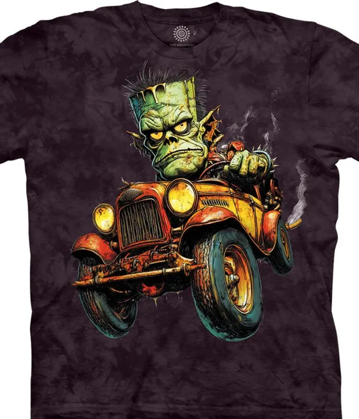 Liquid Blue TShirt Men FrankNBuggy Classic Cotton TShirt
