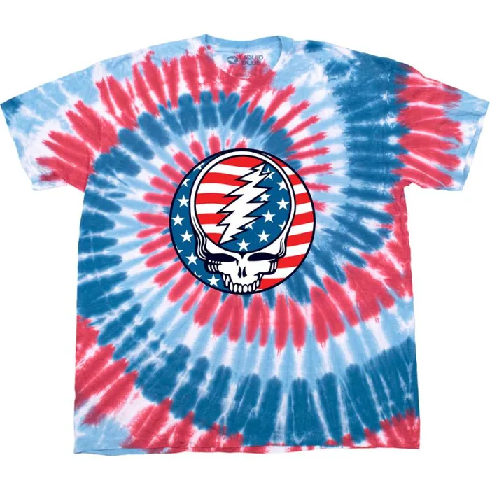Liquid Blue TShirt Men Glory Spiral TieDye TShirt
