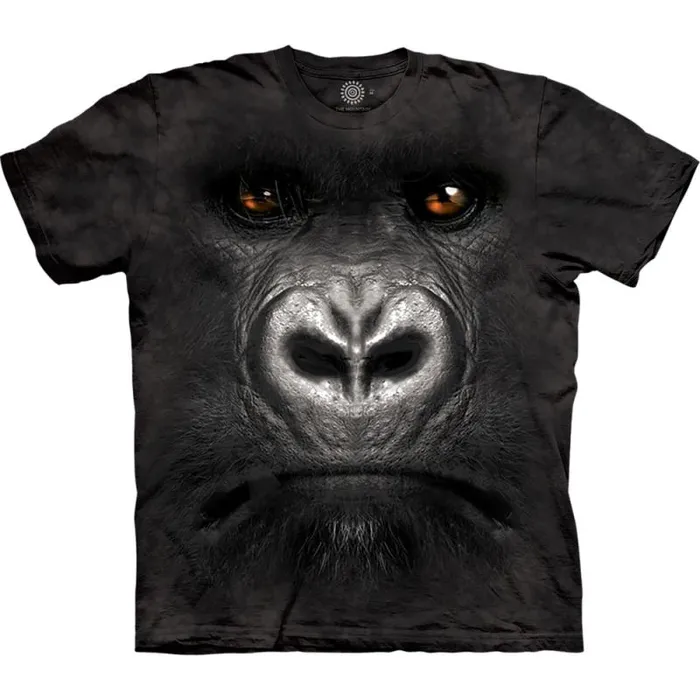 Liquid Blue TShirt Men Gorilla Face Classic Cotton TShirt