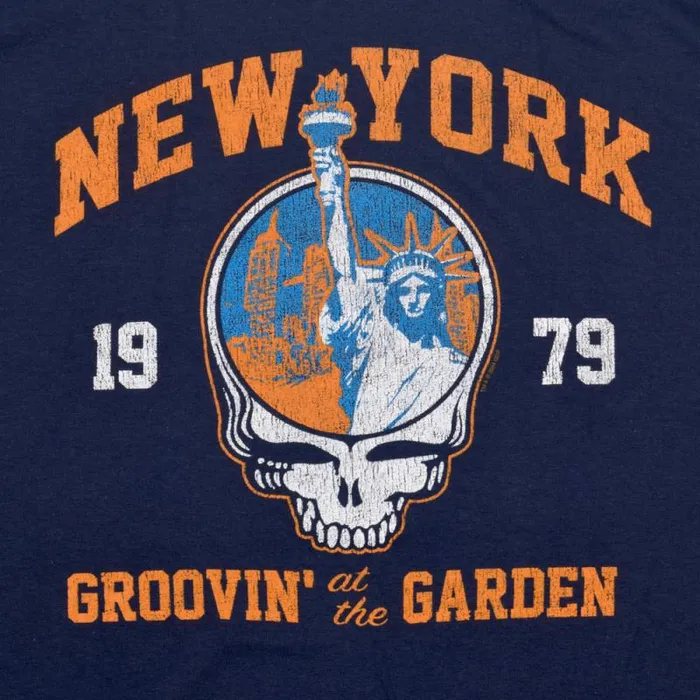 Liquid Blue TShirt Men Groovin At The Garden Navy TShirt