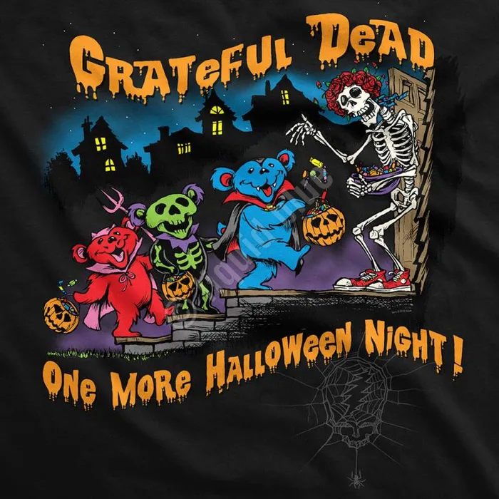 Liquid Blue TShirt Men Halloween Night Black TShirt