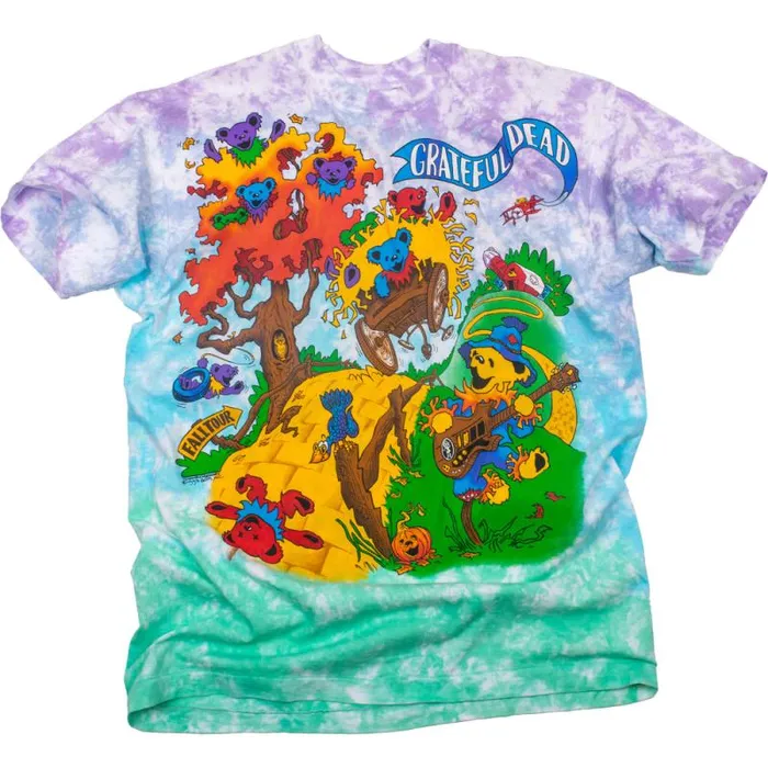 Liquid Blue TShirt Men Hayride 93 Rise and Fall Tour TieDye TShirt