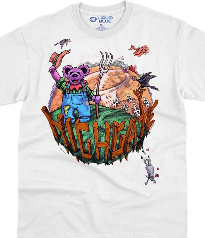 Liquid Blue TShirt Men Highgate White TShirt