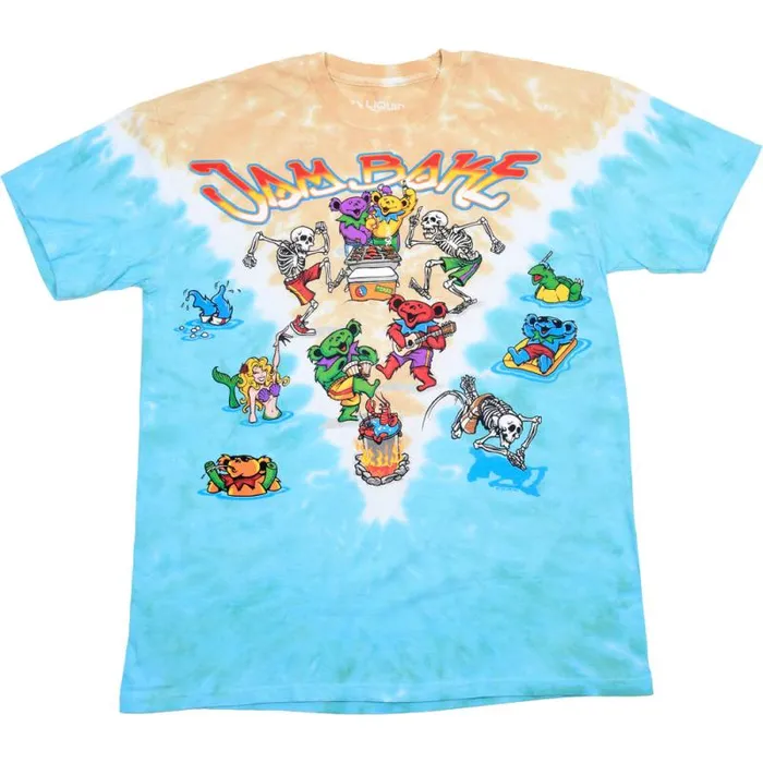 Liquid Blue TShirt Men Jam Bake TieDye TShirt