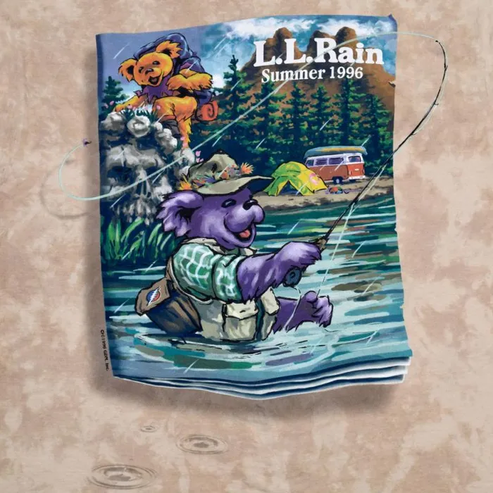 Liquid Blue TShirt Men LL Rain TieDye TShirt
