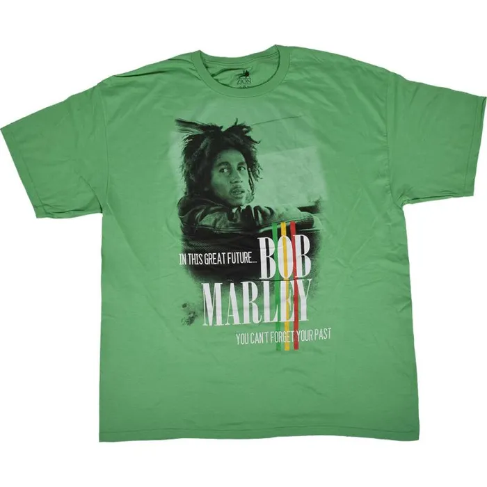 Liquid Blue TShirt Men Marley Forget The Past Green TShirt