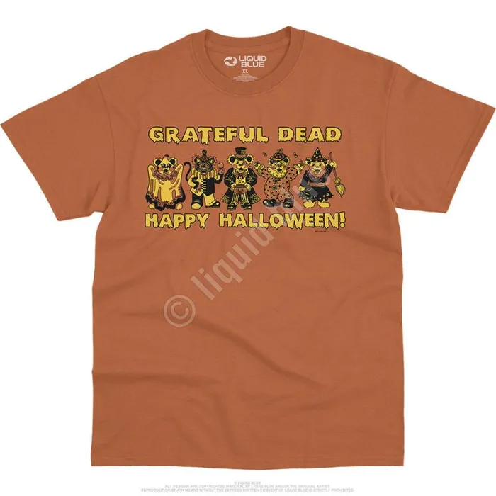 Liquid Blue TShirt Men Masquerade Orange TShirt